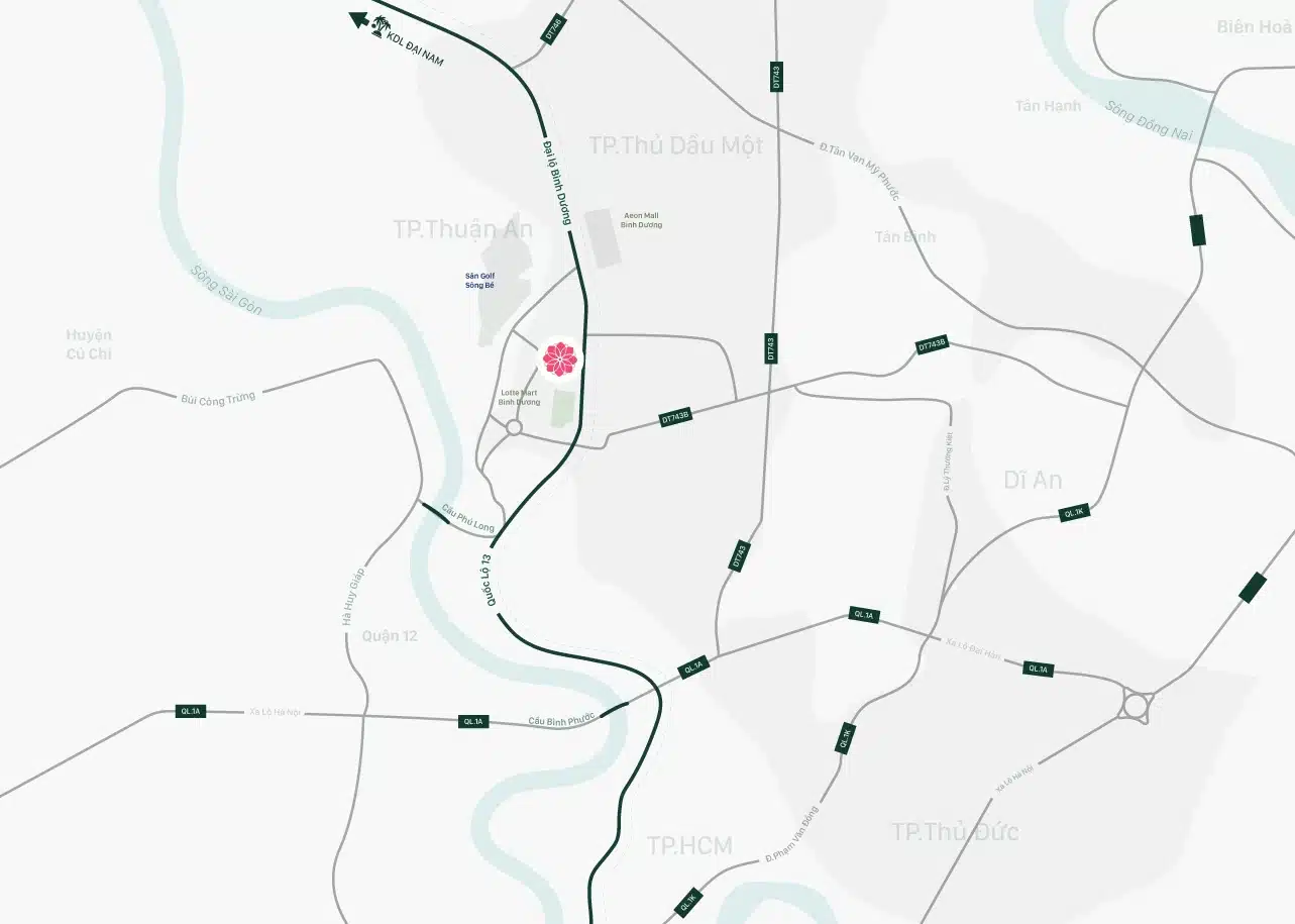 Vị trí chiến lược – Tâm điểm kết nối TP.HCM và Bình Dương