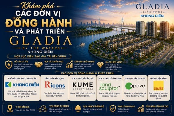 Khám phá các đơn vị đồng hành và phát triển Gladia by the Waters
