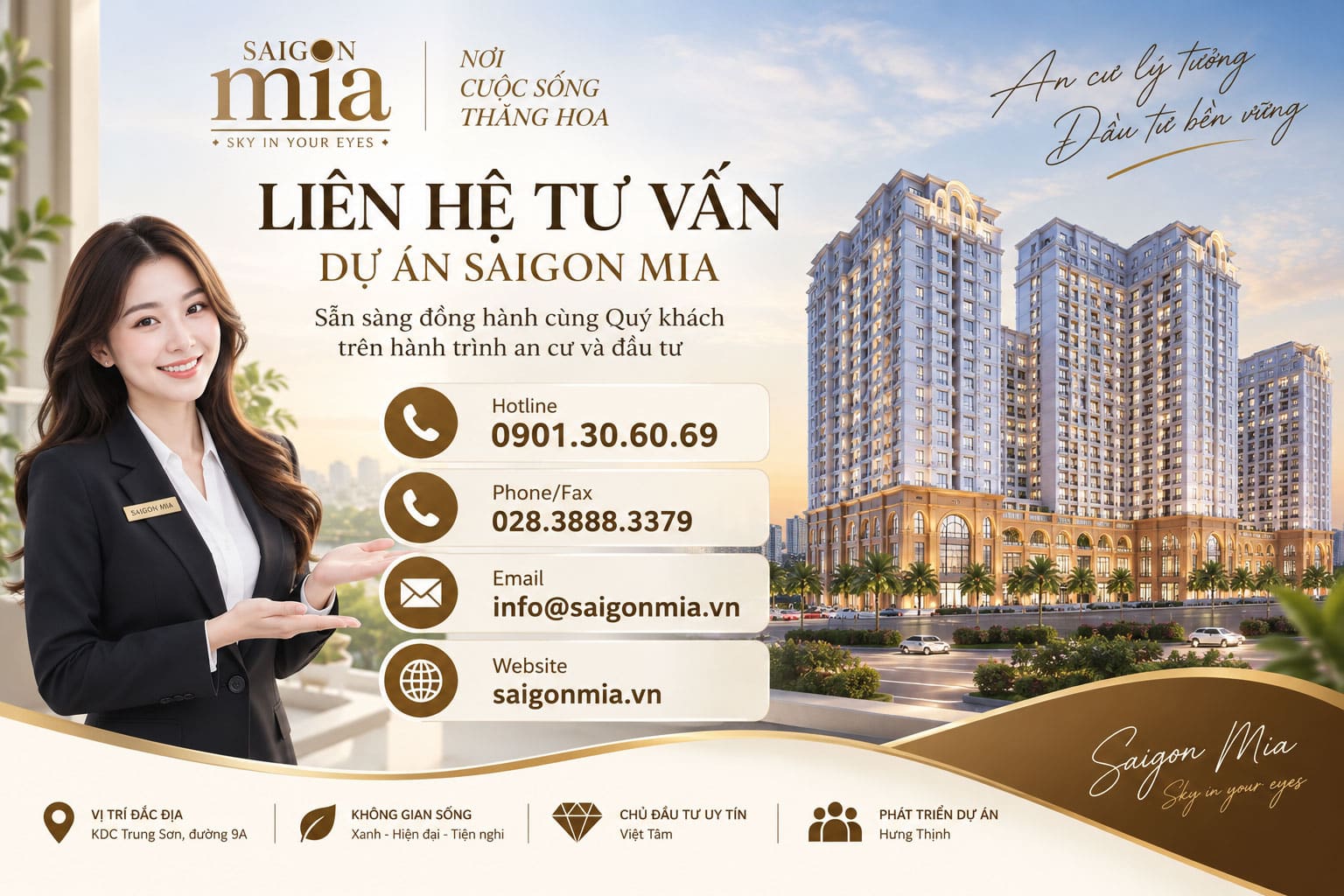 Kênh thông tin và liên hệ Saigon Mia