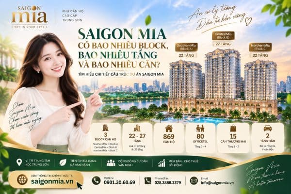 Saigon Mia Có Bao Nhiêu Block, Bao Nhiêu Tầng Và Bao Nhiêu Căn?