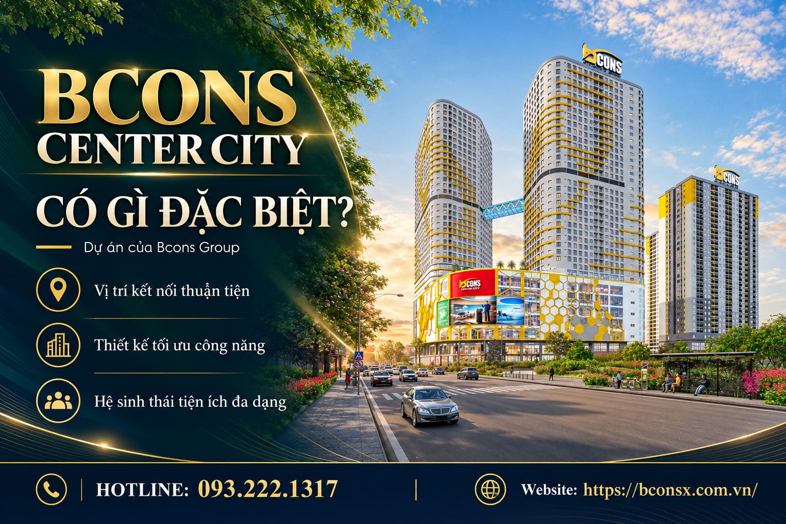 Dự án Bcons Center City có Bcons Group có gì đặc biệt?