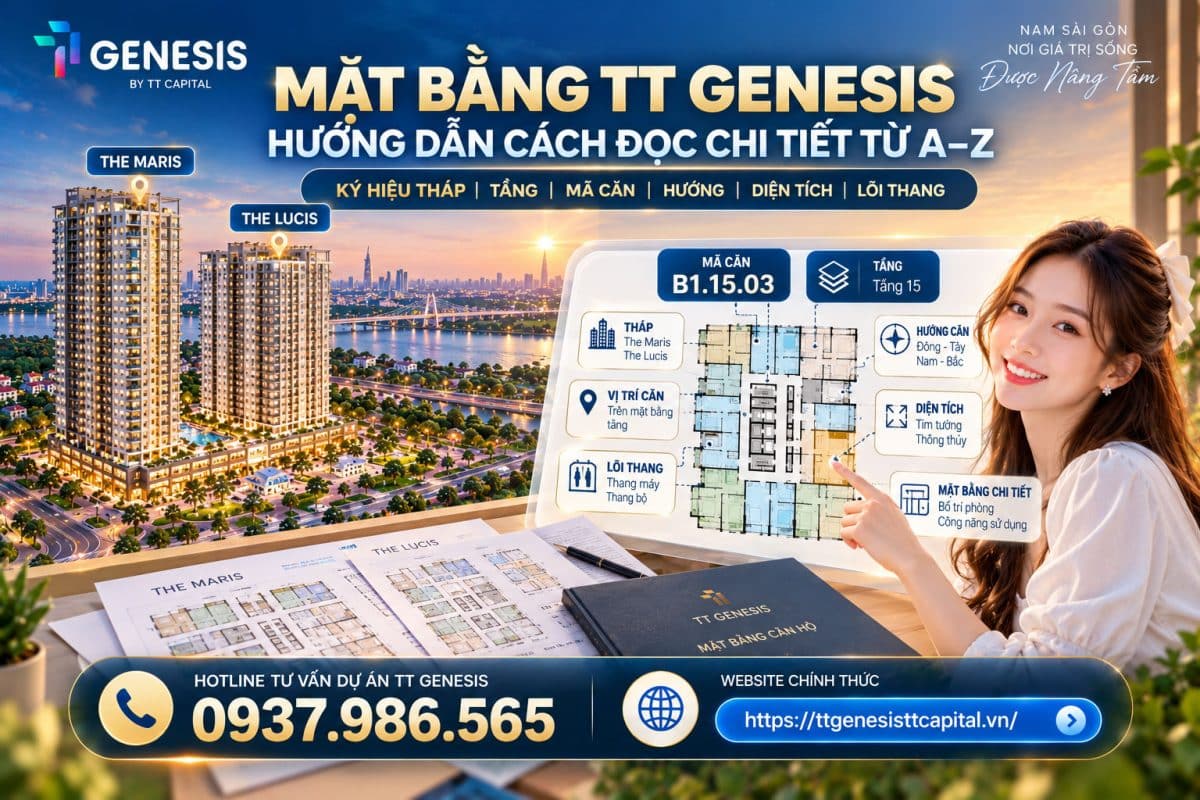Mặt Bằng TT Genesis: Hướng Dẫn Cách Đọc Chi Tiết Từ A–Z