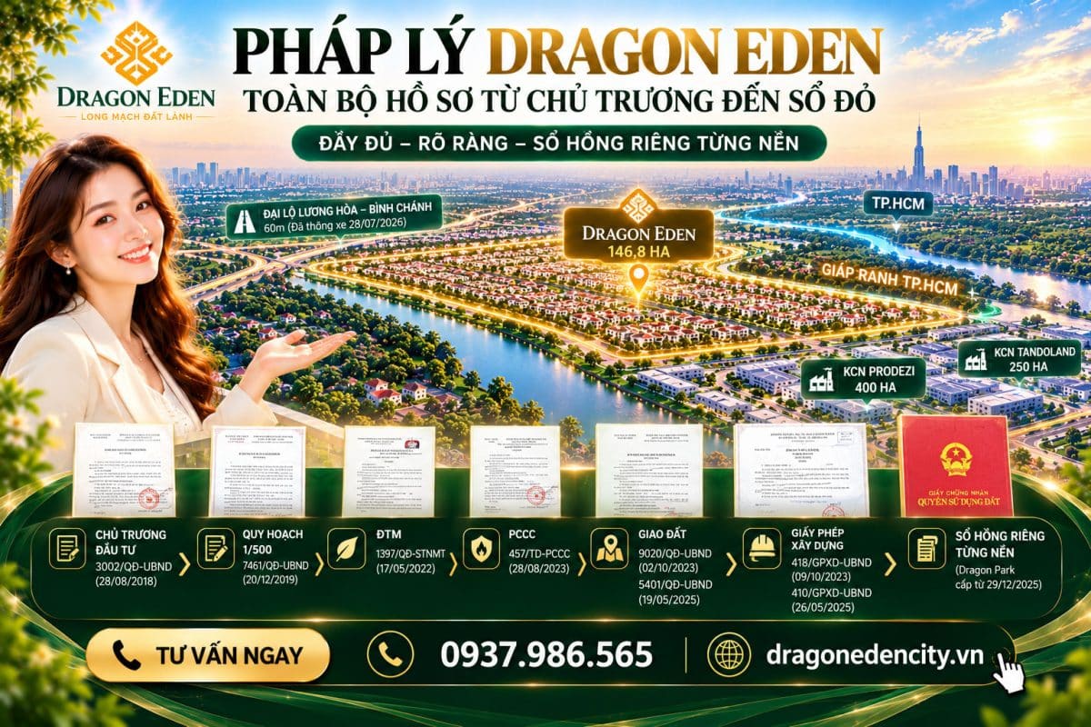 Pháp Lý Dragon Eden – Toàn Bộ Hồ Sơ Từ Chủ Trương Đến Sổ Đỏ